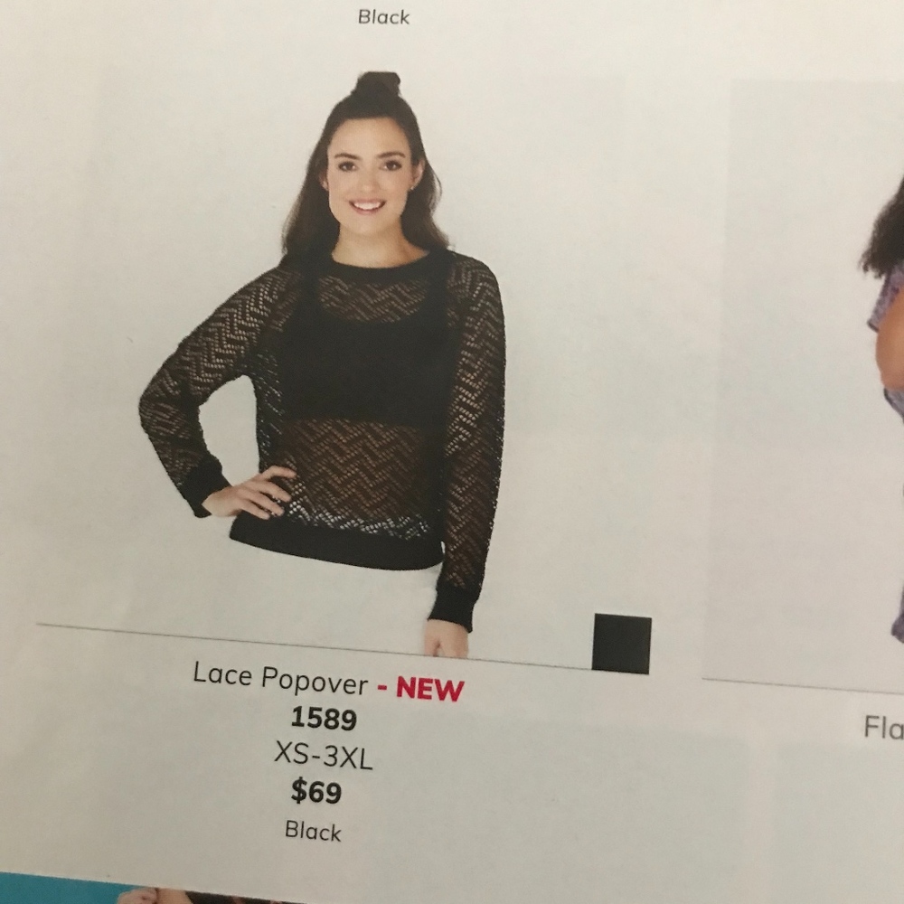 New Ruby Ribbon Lace Popover Medium - Picture 2 of 5